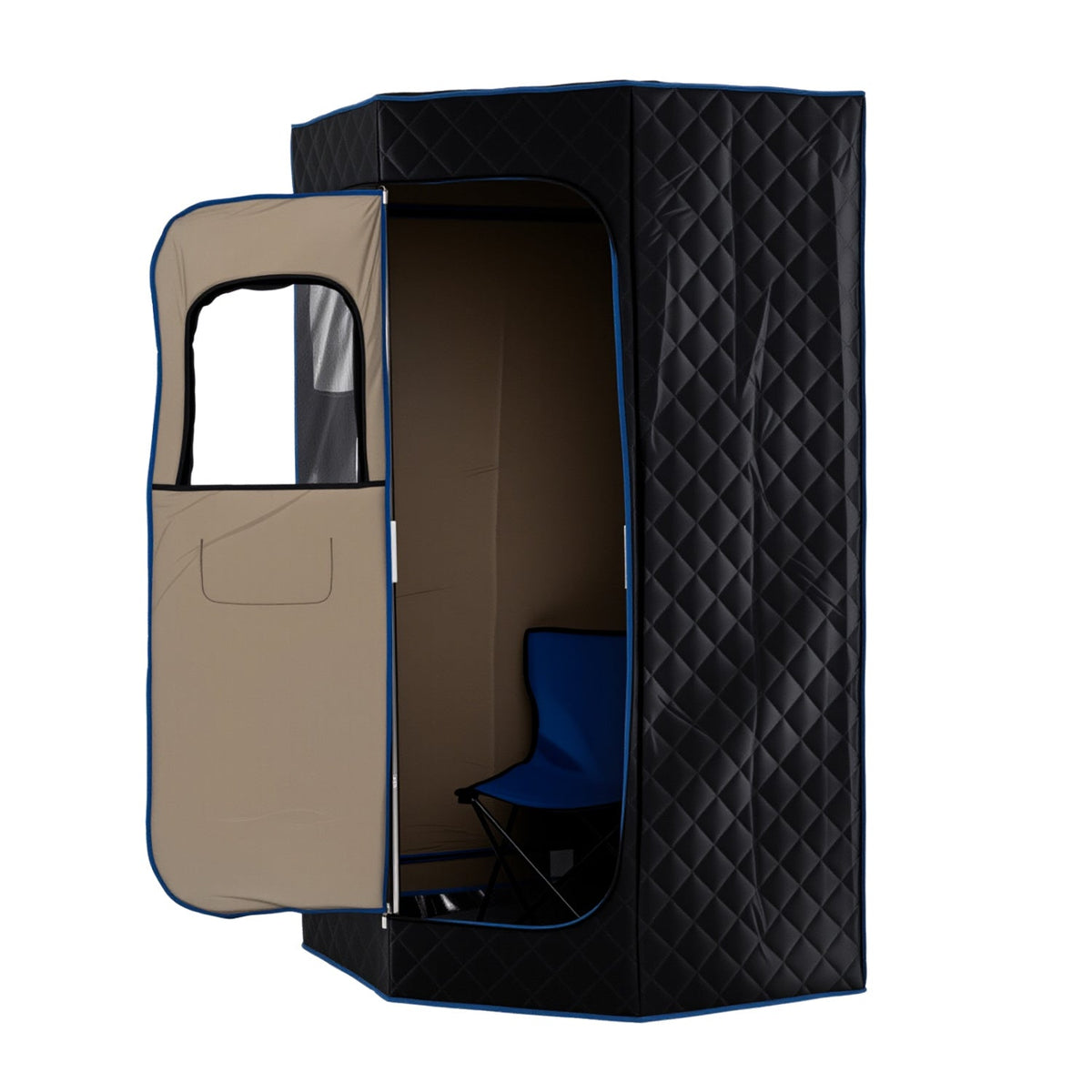 3 L Portable Steam Sauna with Chair – Black