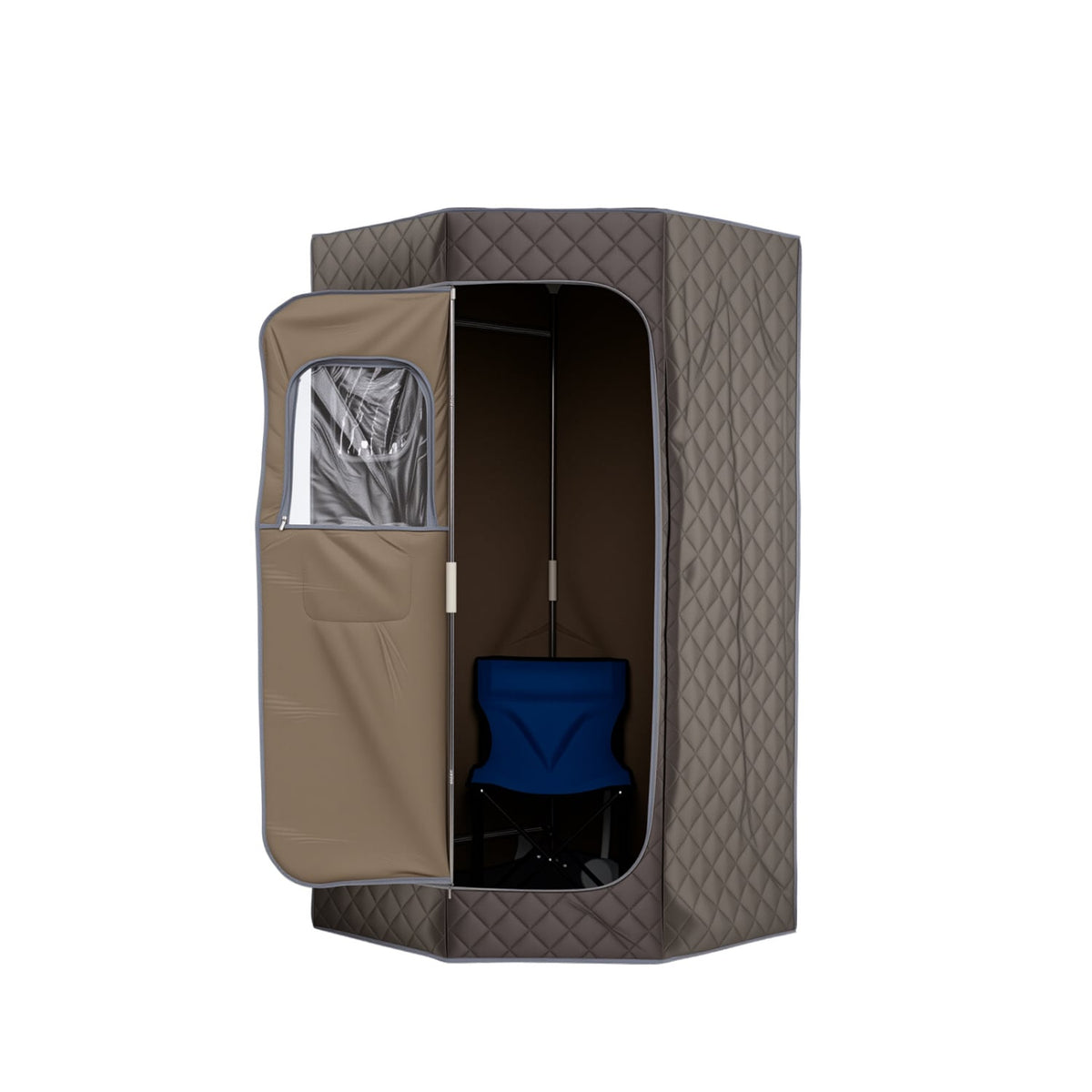 3 L Portable Steam Sauna with Chair – Grey