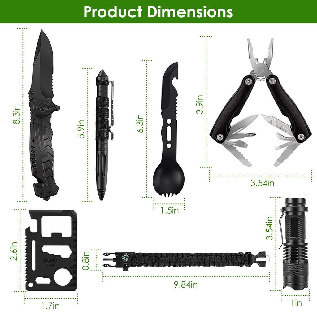 47-Piece Emergency Survival Kit with Pouch