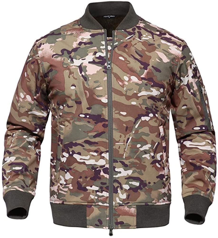 Blouson aviateur chaud à fermeture éclair intégrale et manches longues pour homme Startaike
