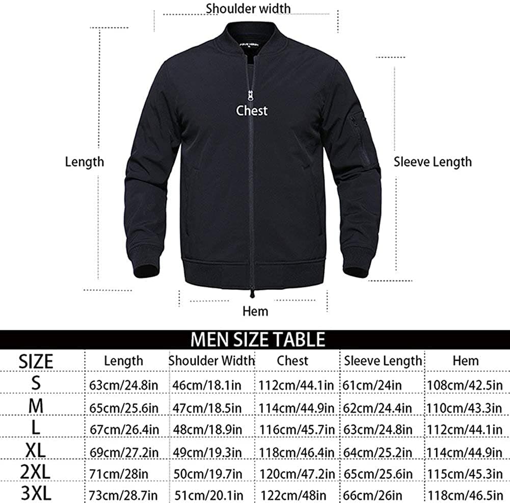 Blouson aviateur chaud à fermeture éclair intégrale et manches longues pour homme Startaike