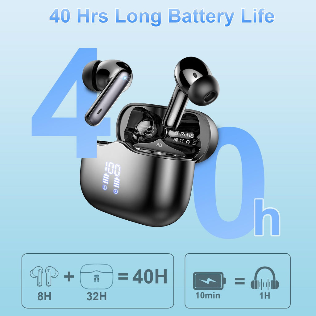 xinwld A97 Pro Wireless Earbuds – Deep Black