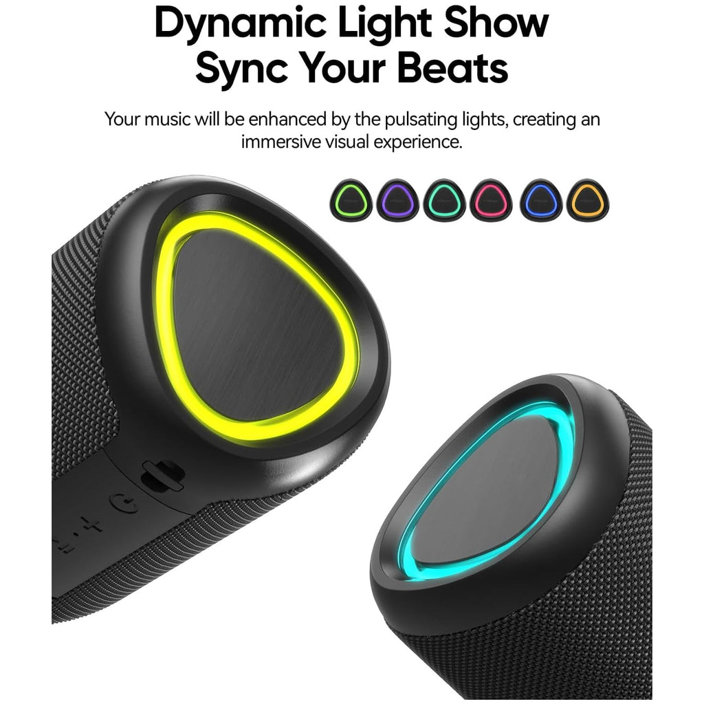 cooboom MusiCan1 Portable Bluetooth Speaker with LED Lights