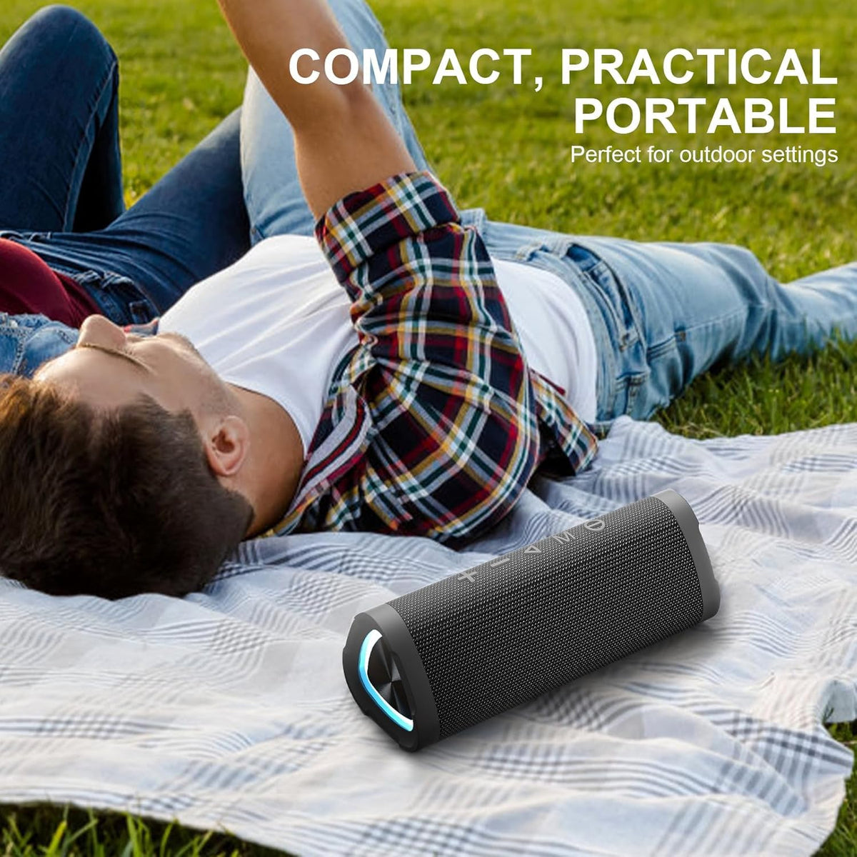 Vanzon V40 Portable Bluetooth Speaker – Black