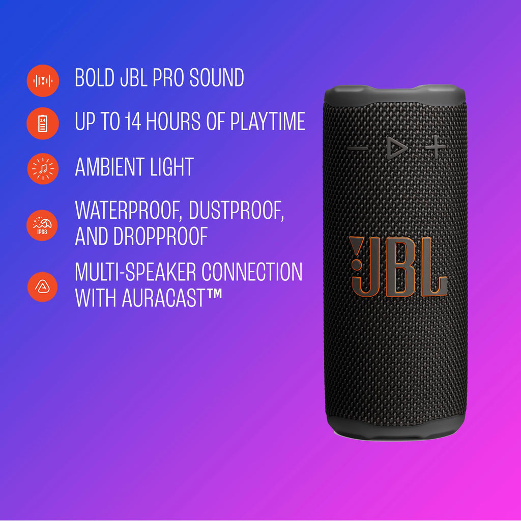JBL Grip Portable Bluetooth Speaker – Black