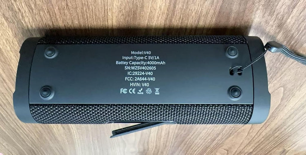 Vanzon V40 Portable Bluetooth Speaker – Black