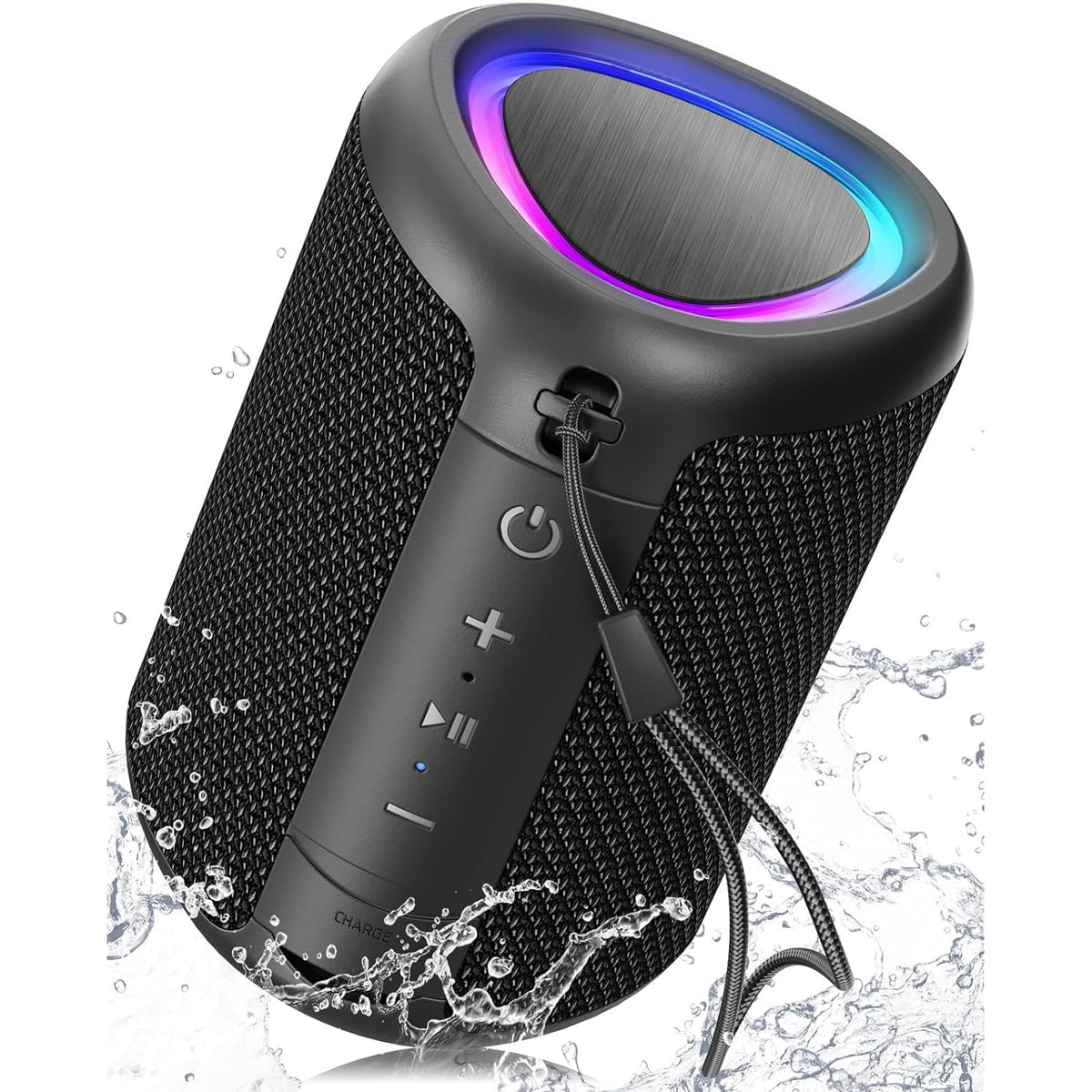 cooboom MusiCan1 Portable Bluetooth Speaker with LED Lights