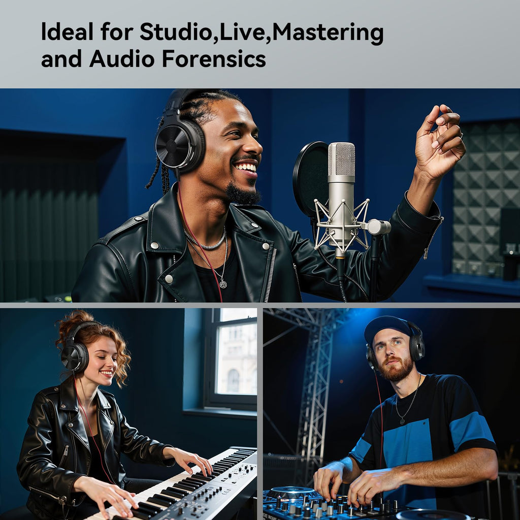 OneOdio Pro-10 Wired Over-Ear Studio Headphones – Black
