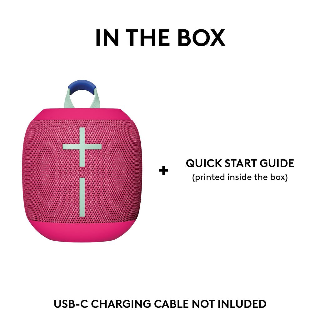 Ultimate Ears WONDERBOOM 4 Portable Bluetooth Speaker – Pink