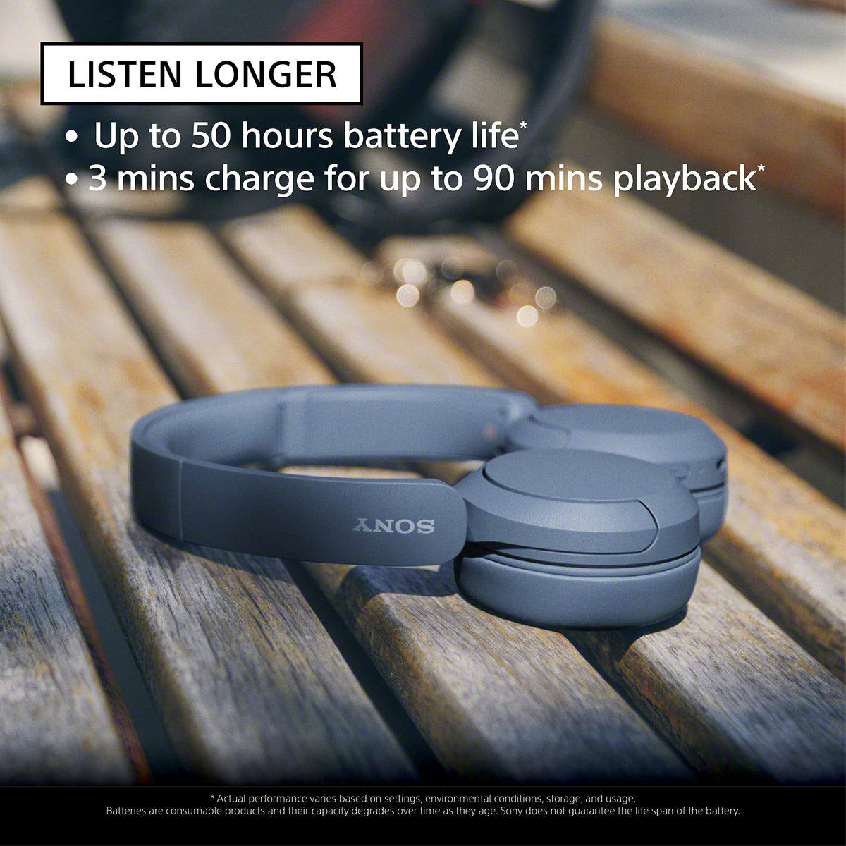 Sony WH-CH520 Wireless Headphones – Blue