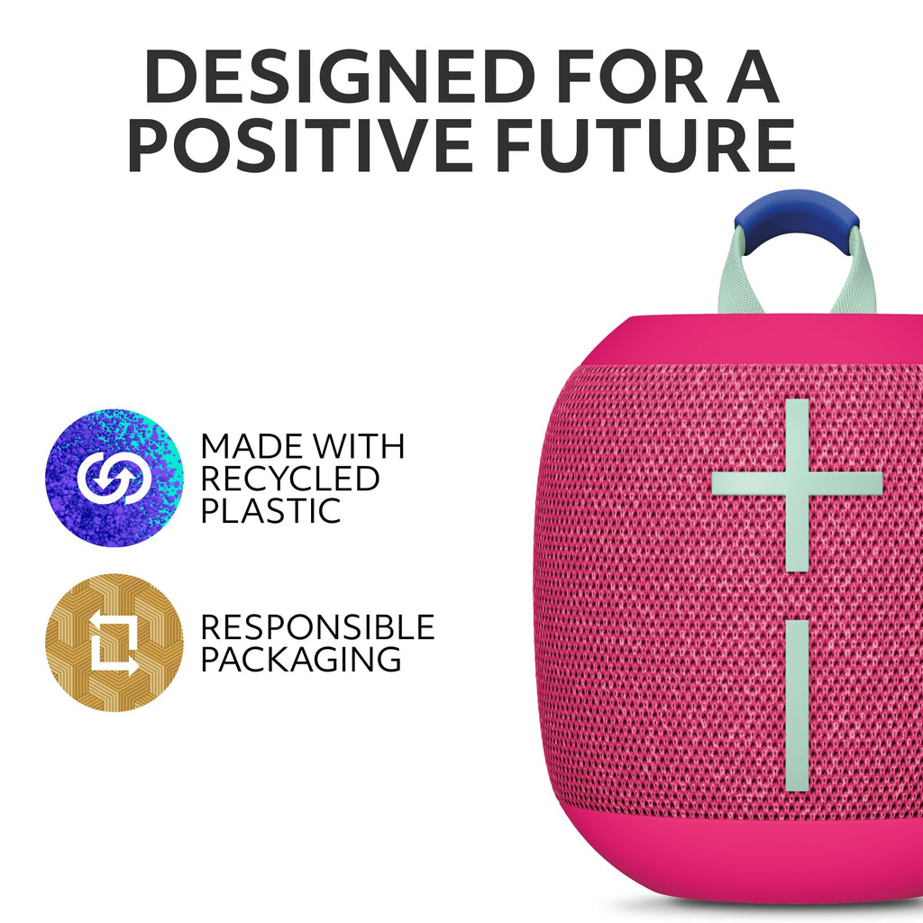 Ultimate Ears WONDERBOOM 4 Portable Bluetooth Speaker – Pink