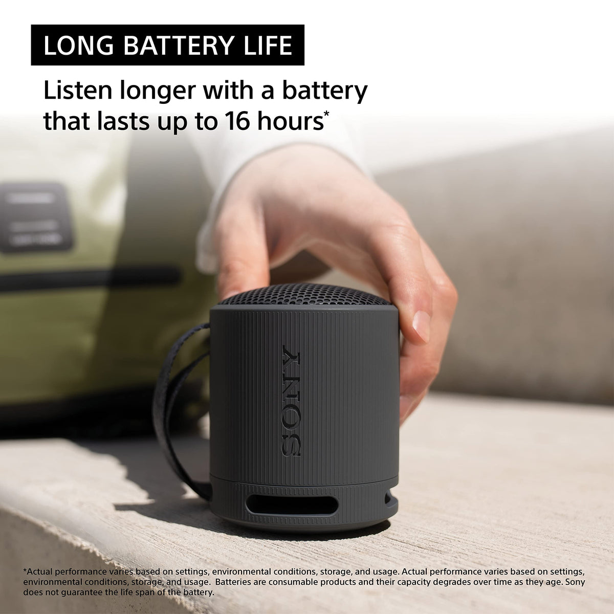 Sony SRS-XB100 Portable Bluetooth Speaker – Black