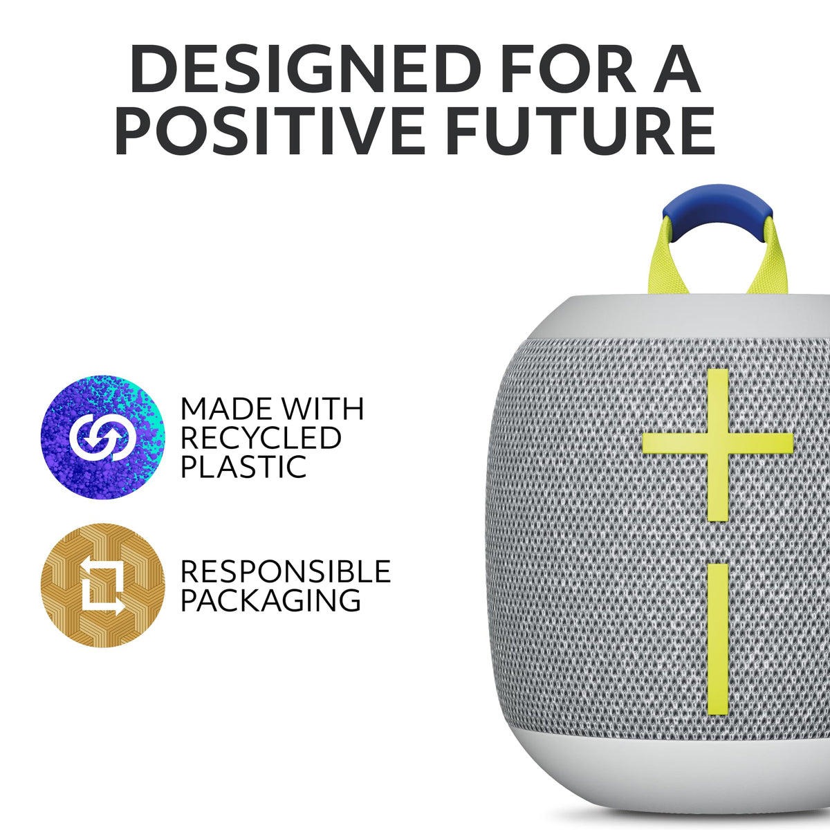Ultimate Ears WONDERBOOM 4 Portable Bluetooth Speaker – Gray