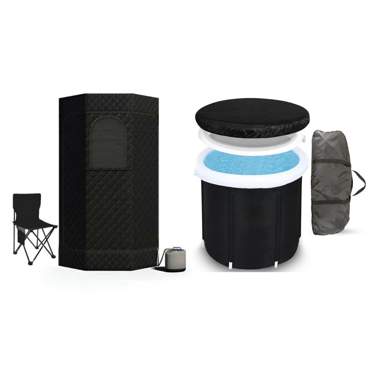 Pentagon Sauna Tent & Portable Ice Bath Tub