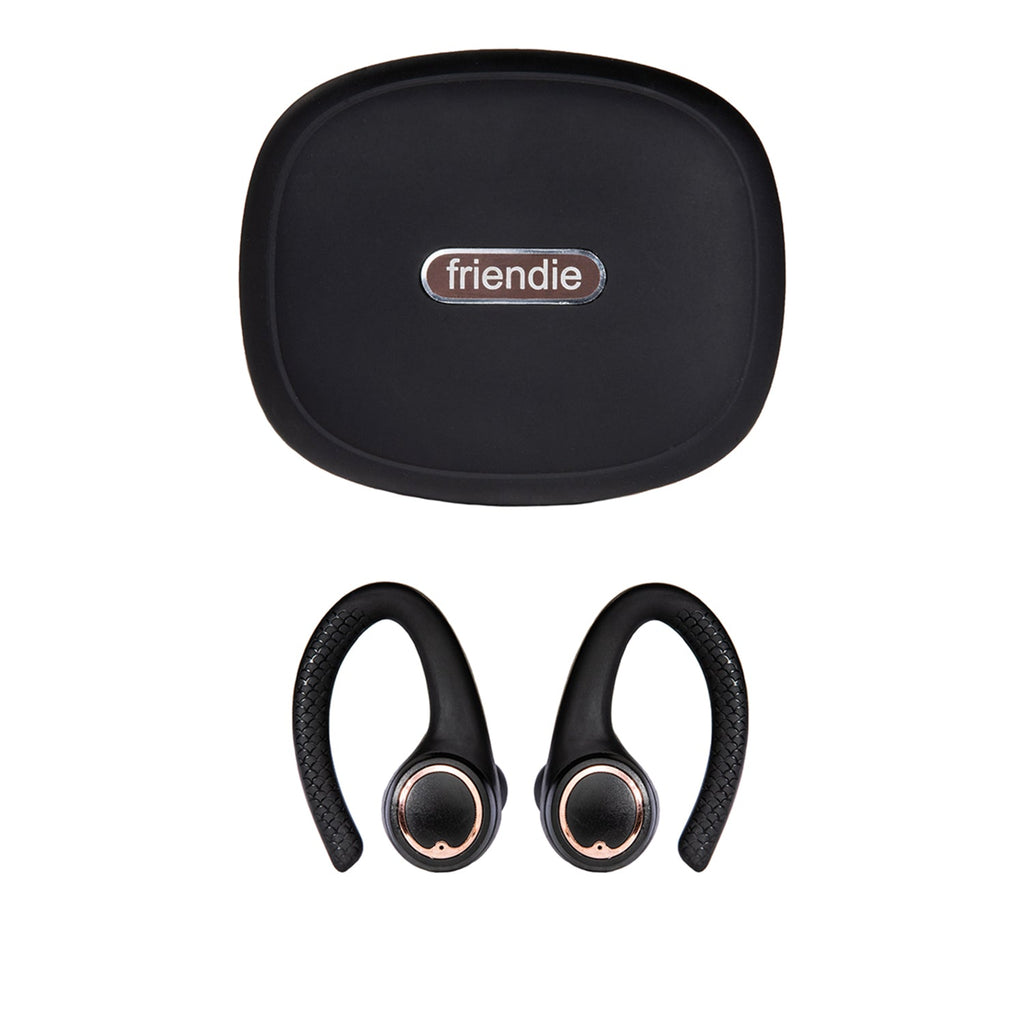 Friendie AIR Active 2.0 Wireless Sport Earbuds – Matte Black & Rose Gold