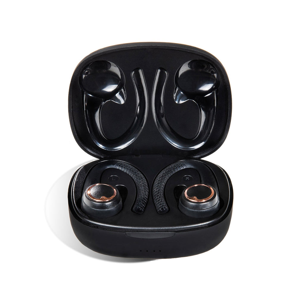 Friendie AIR Active 2.0 Wireless Sport Earbuds – Matte Black & Rose Gold