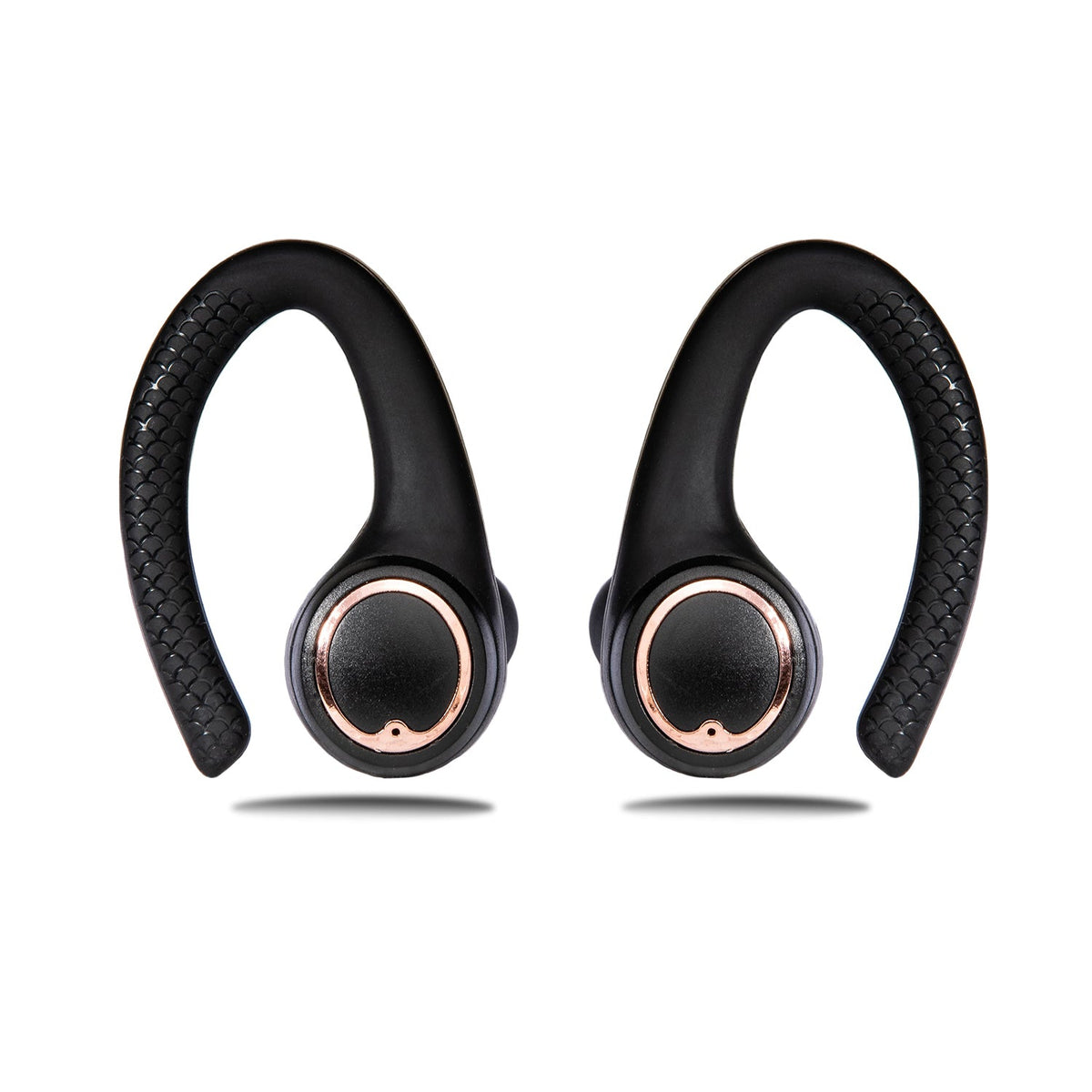 Friendie AIR Active 2.0 Wireless Sport Earbuds – Matte Black & Rose Gold