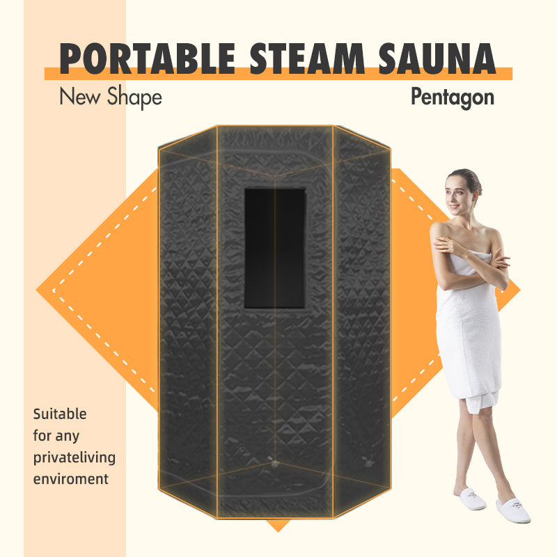 Blisspod Portable Steam Sauna – Grey, 1600 W