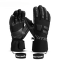 Goatskin Leather & Fleece-Lined Ski Gloves