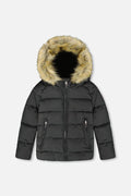 Kids’ Puffy Winter Jacket Black