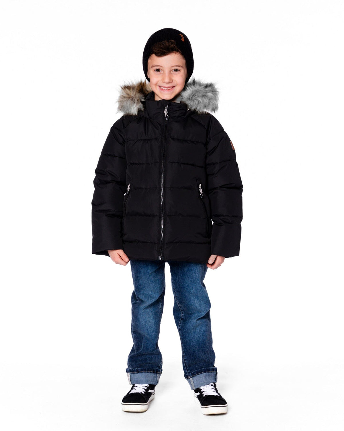 Kids’ Puffy Winter Jacket Black