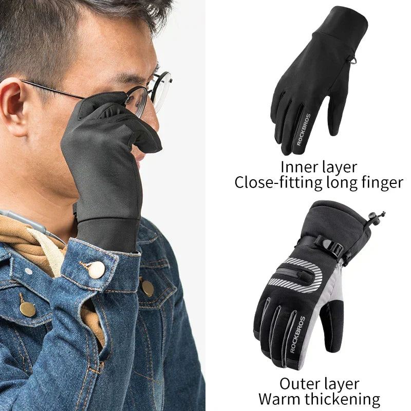 Thermal Touchscreen Ski Gloves