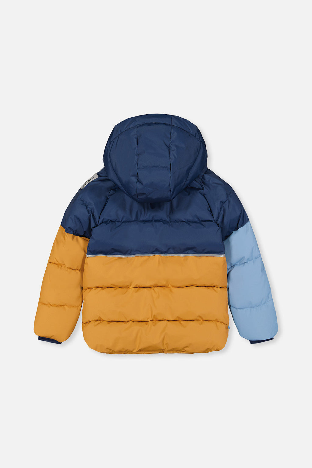 Veste d’hiver color-block bleu foncé