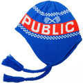 Public Snowboards 'Racer' Ear Flap Beanie - Blue