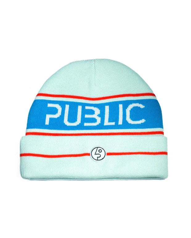 Bonnet « Rétro » Public Snowboards - Bleu