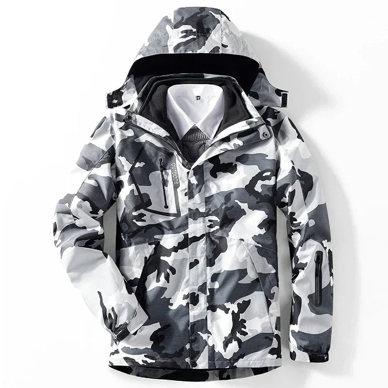 Combinaison de ski pour homme : veste de snowboard imperméable et coupe-vent