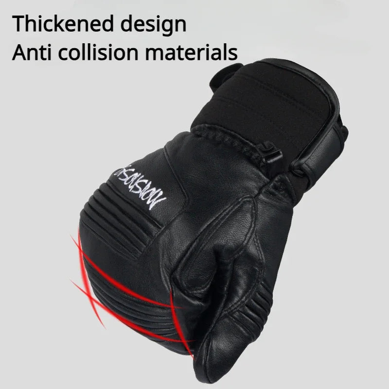 Adult Waterproof Windproof Skiing Gloves