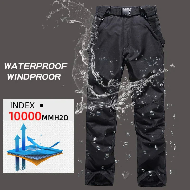 Combinaison de ski pour homme : veste de snowboard imperméable et coupe-vent