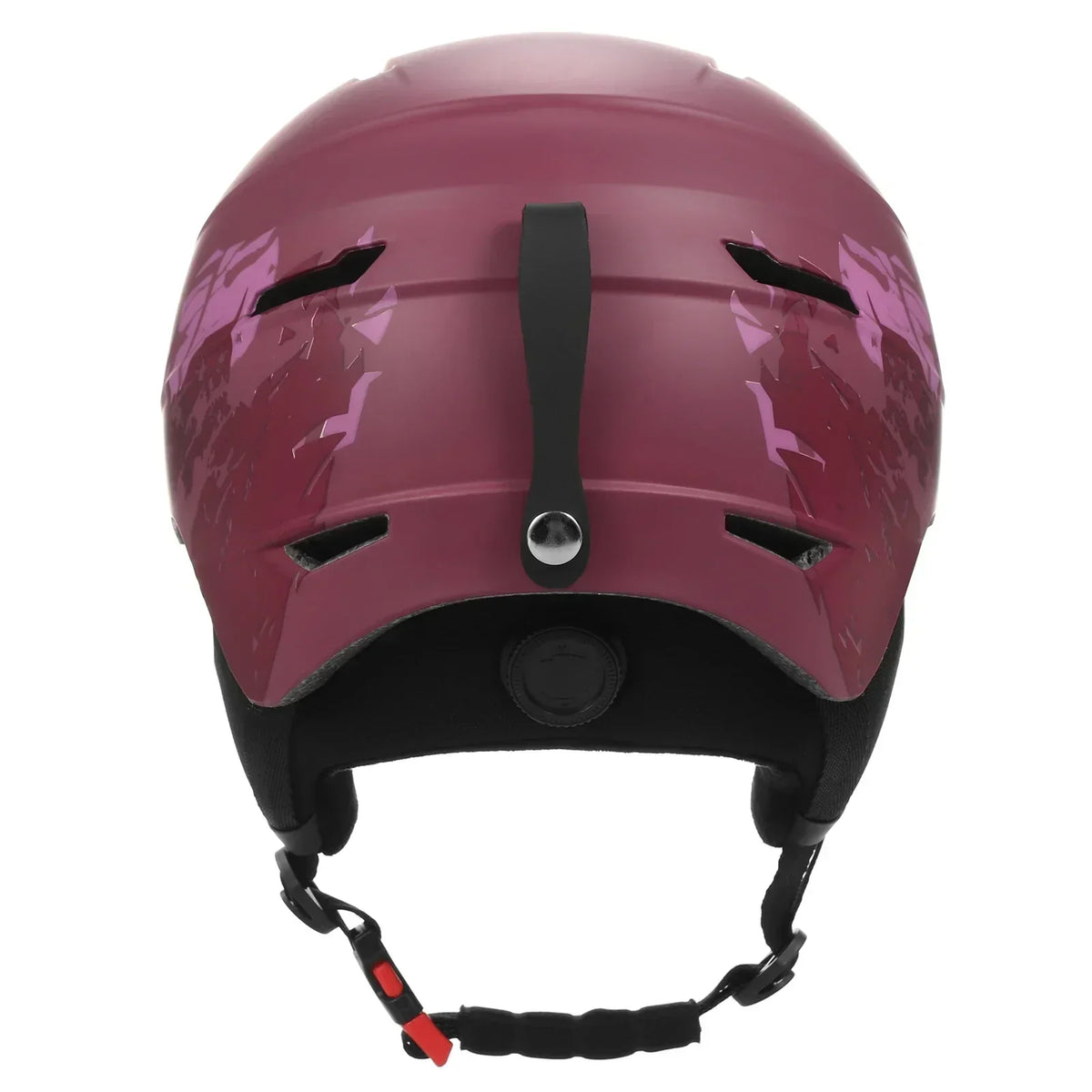 NNEOBA Snow Helmet with Detachable Earmuffs – Red