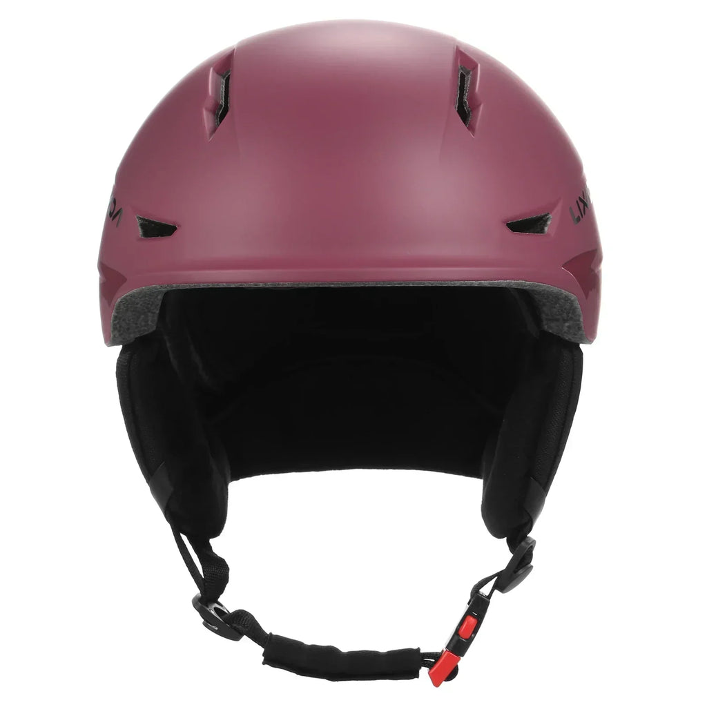 NNEOBA Snow Helmet with Detachable Earmuffs – Red