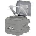 Portable Camping Toilet, Porta Potty with 2.6 Gal Waste Tank & 2.6 Gal Flush Tank, Leak-Proof and Odourless