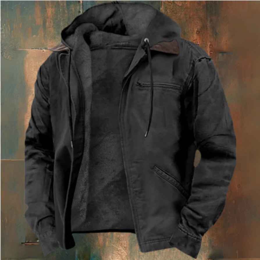 Men’s Hooded Fleece Zip-Up Jacket