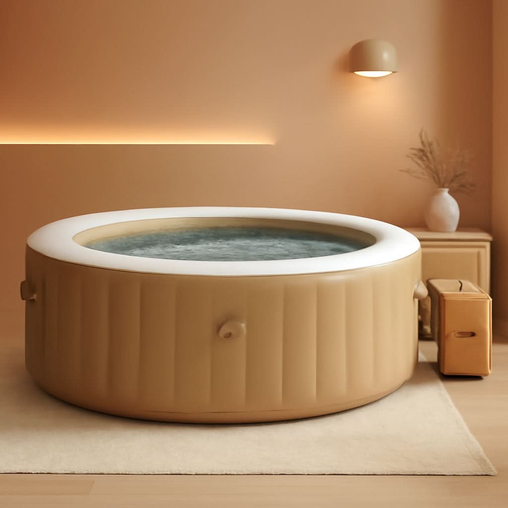 6-Person Inflatable Hot Tub with 140 Bubble Jets